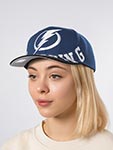 Бейсболка MITCHELL NESS арт. HP10367-TBLNAVY Tampa Bay Lightning NHL (синий / черный)